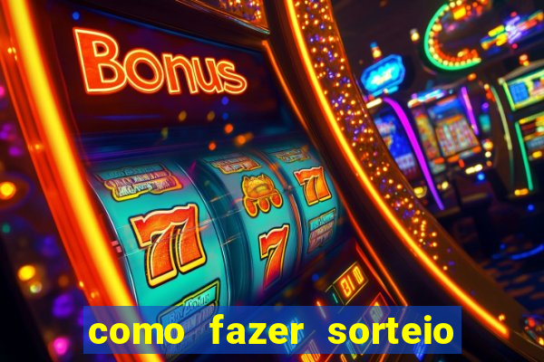 como fazer sorteio de cores online